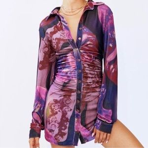 With Jean long sleeve dress